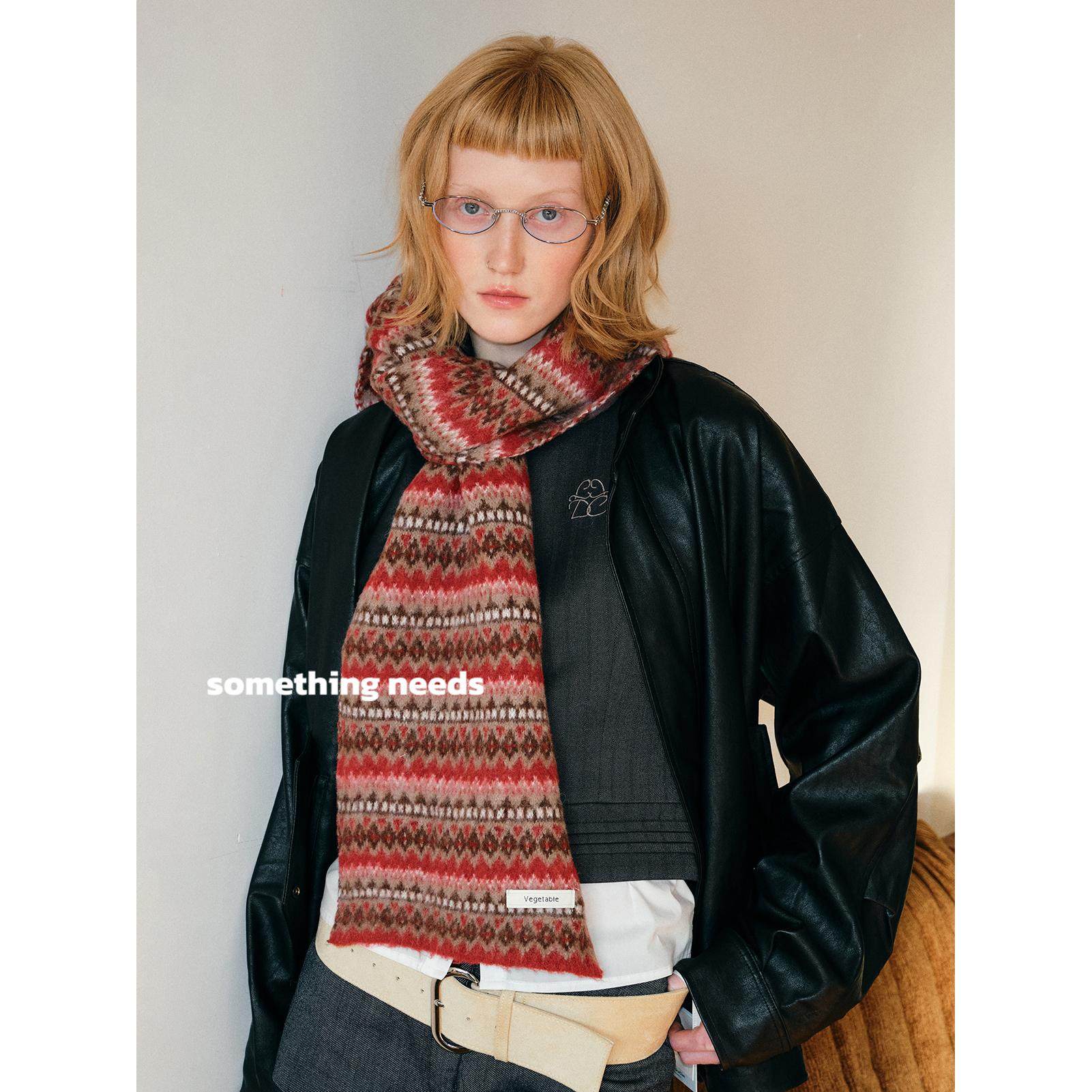 郑佰万 费尔岛风复古提花针织围巾女冬季保暖拼色圣诞软糯围脖潮,服饰配件/皮带/帽子/围巾,围巾/丝巾/披肩,淘宝优惠券,粉丝福利购,淘宝优惠卷