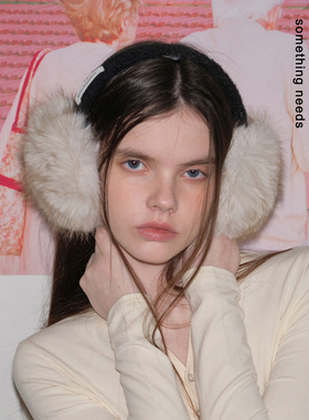 郑佰万 亚比护耳计划！冬季时髦辣妹保暖防寒耳罩蓬松毛毛耳暖潮