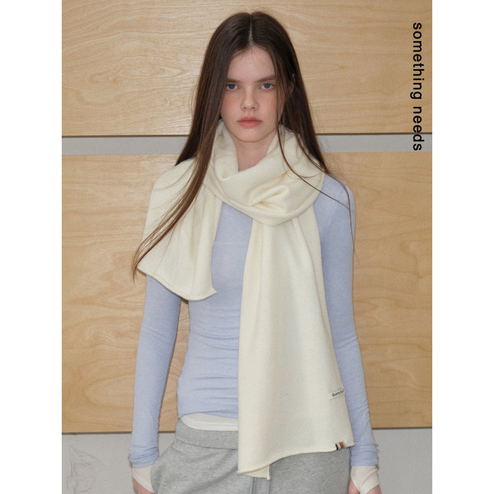 牛奶瀑布软糯亲肤高级感加宽围巾