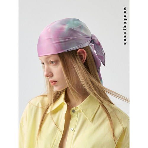 设计师原创个性镭射丝巾千禧