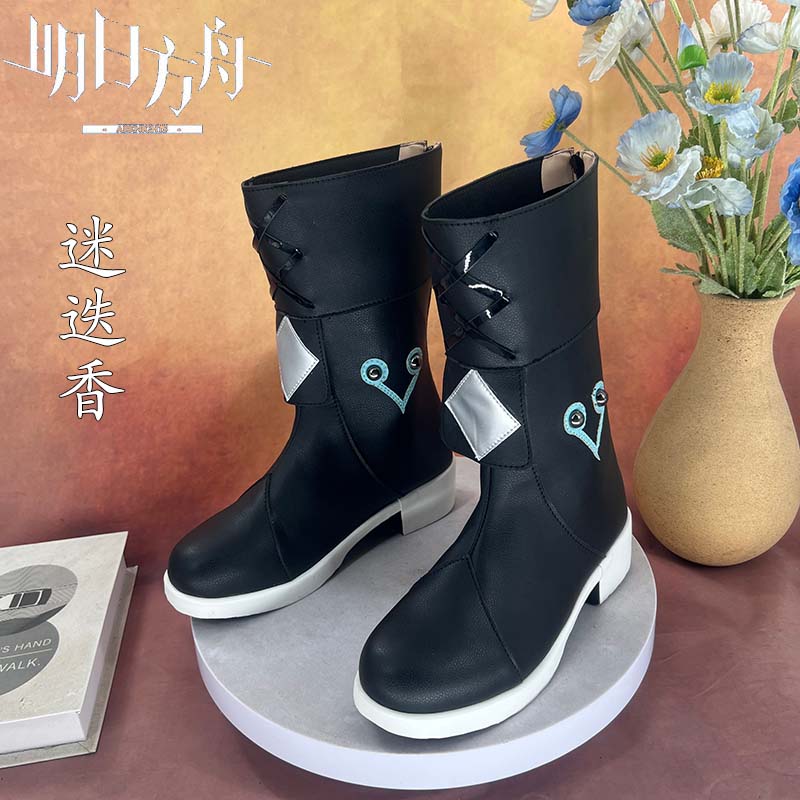 明日方舟 迷迭香cosplay鞋少女萝莉动漫漫展游戏演出鞋定制图片