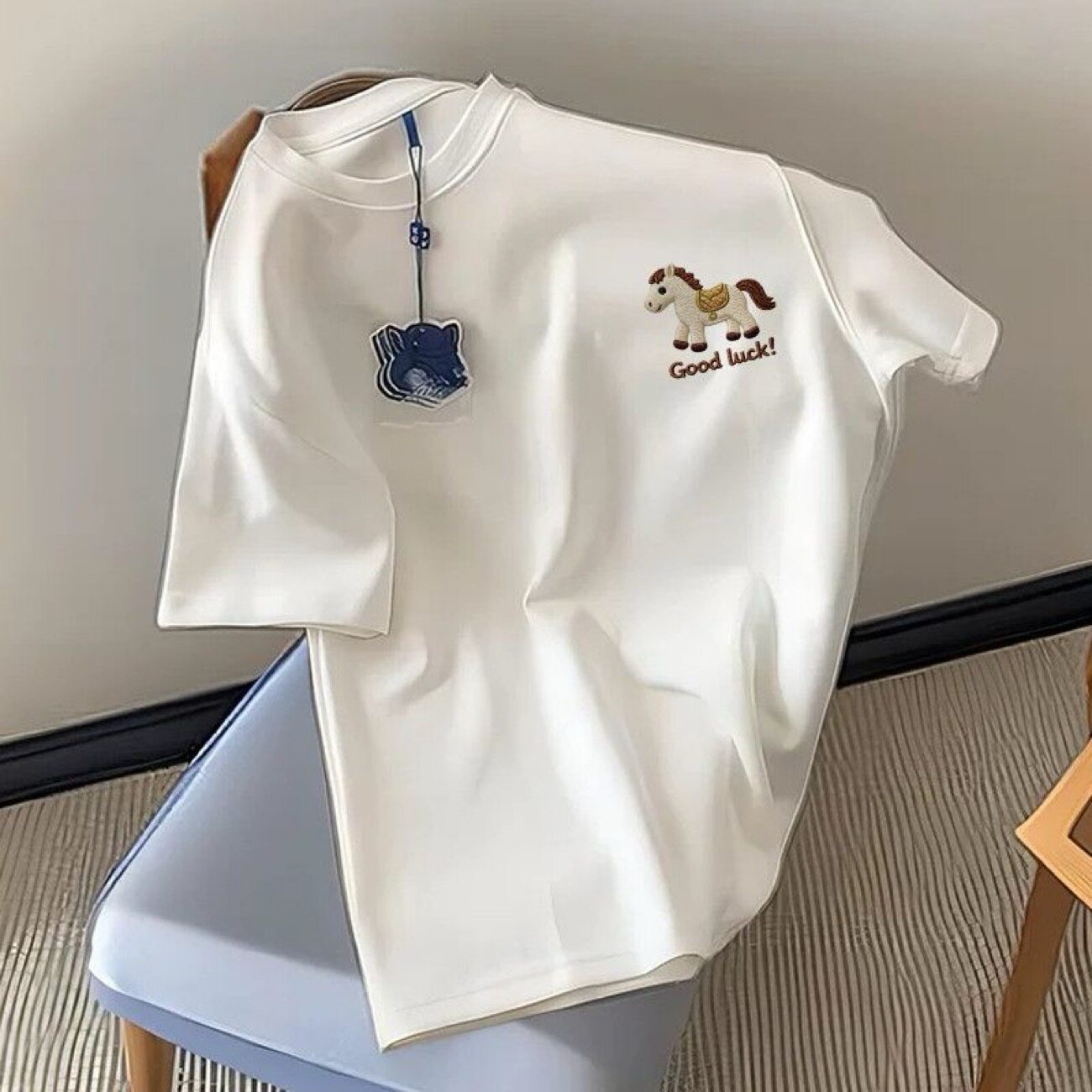 高端100%纯棉短袖t恤男女夏季新款内搭打底衫T恤宽松大码体恤上衣