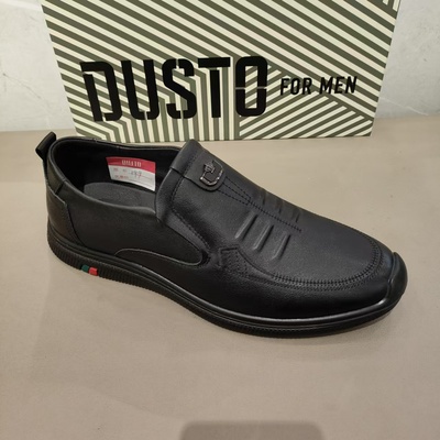 大东男鞋2025春季新款休闲皮鞋男款一脚蹬男士真皮软底爸爸鞋6511