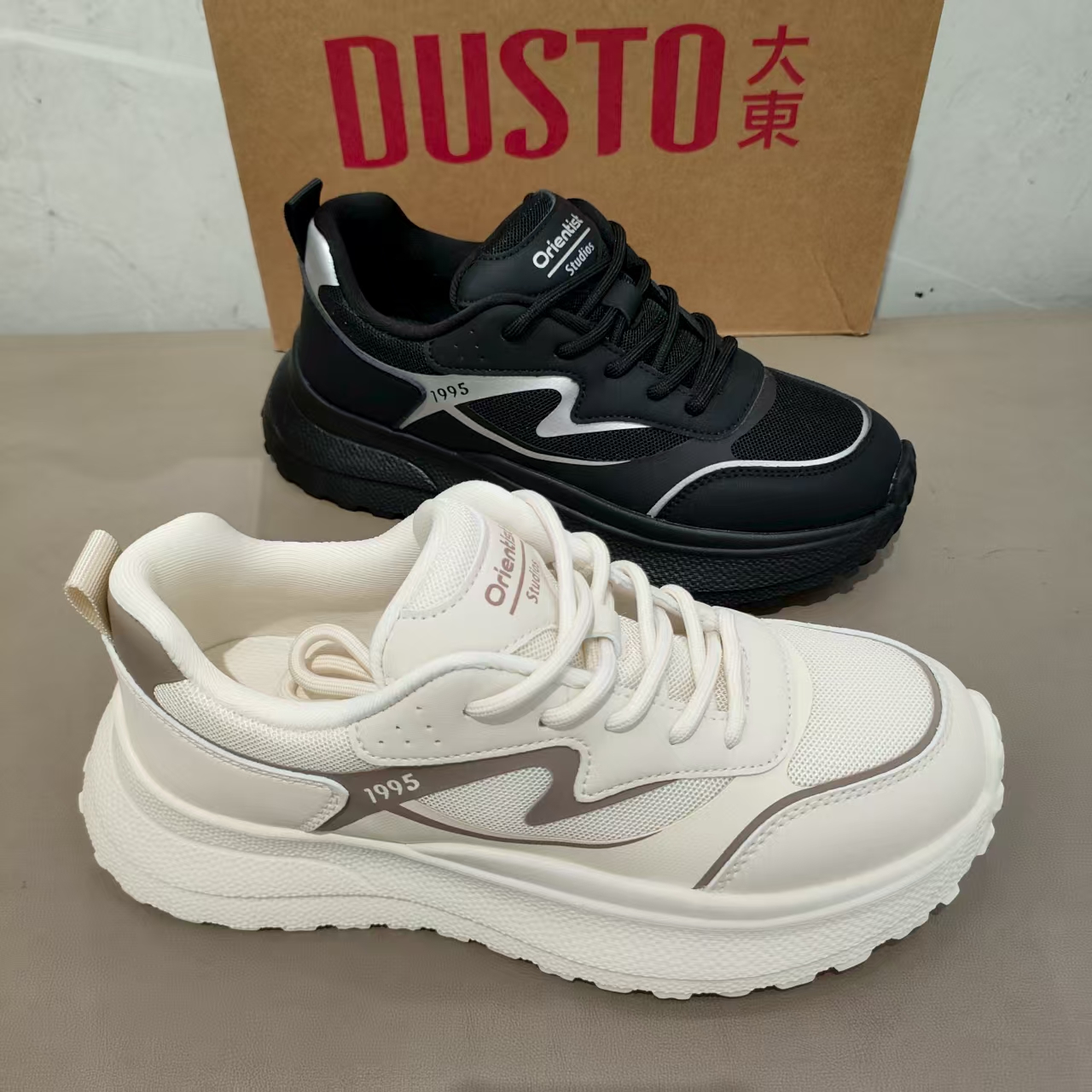 大东休闲鞋女2025秋季新款时尚休闲鞋女士舒适百搭透气运动鞋1380