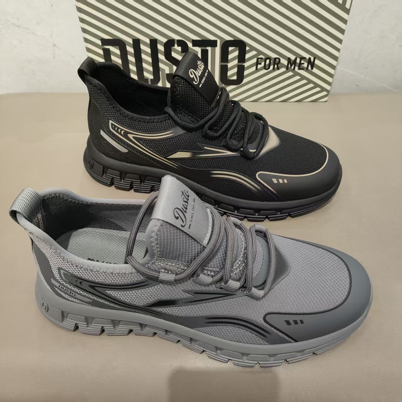 大东男士休闲鞋2026春季新款网面透气休闲鞋网布鞋软底运动鞋6000