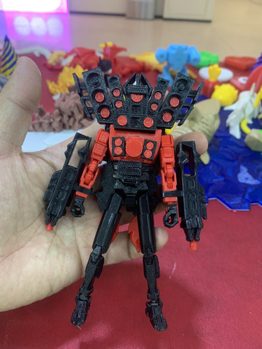 泰坦音响人 全身可动 3d打印玩具