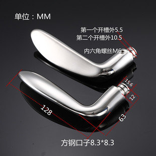 外贸304锁具配件 拉手门把手锁室内门手柄手头面板通用型门锁把手