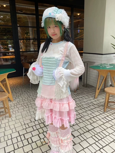 Милая импортная кружевная юбка, с медвежатами, юбка-пачка