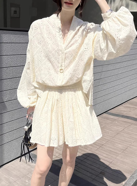 GRACETINAHOO夏上新法式镂空慵懒浪漫百搭随性连体裤LTA608