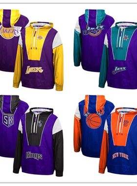 Mitchell&Ness NBA连帽卫衣帽衫 湖人 尼克斯 国王 犹他爵士
