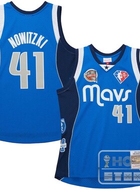 Mitchell&Ness 达拉斯小牛 独行侠 诺维茨基 名人堂 Swingman球衣