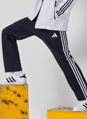 Adidas阿迪达斯2025春秋季新款长裤直筒裤男女运动裤子TR30PT-BW