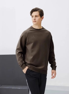 adidas阿迪达斯2025新款男女圆领套头运动休闲卫衣aCLLSPS3CS-BDB