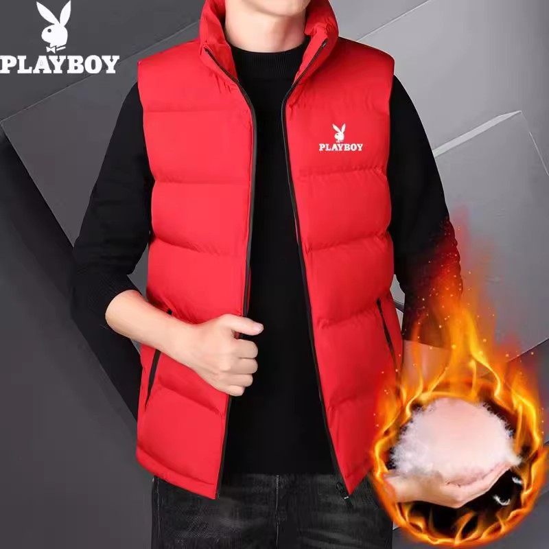 花花公子新款秋冬季立领羽绒棉马甲男保暖背心坎肩宽松马夹外套男,男装,常规马甲,淘宝优惠券,粉丝福利购,淘宝优惠卷
