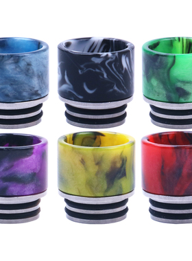 新款滴嘴810通用滴嘴 防榨油网树脂吸嘴彩虹滴嘴diy烟嘴接口