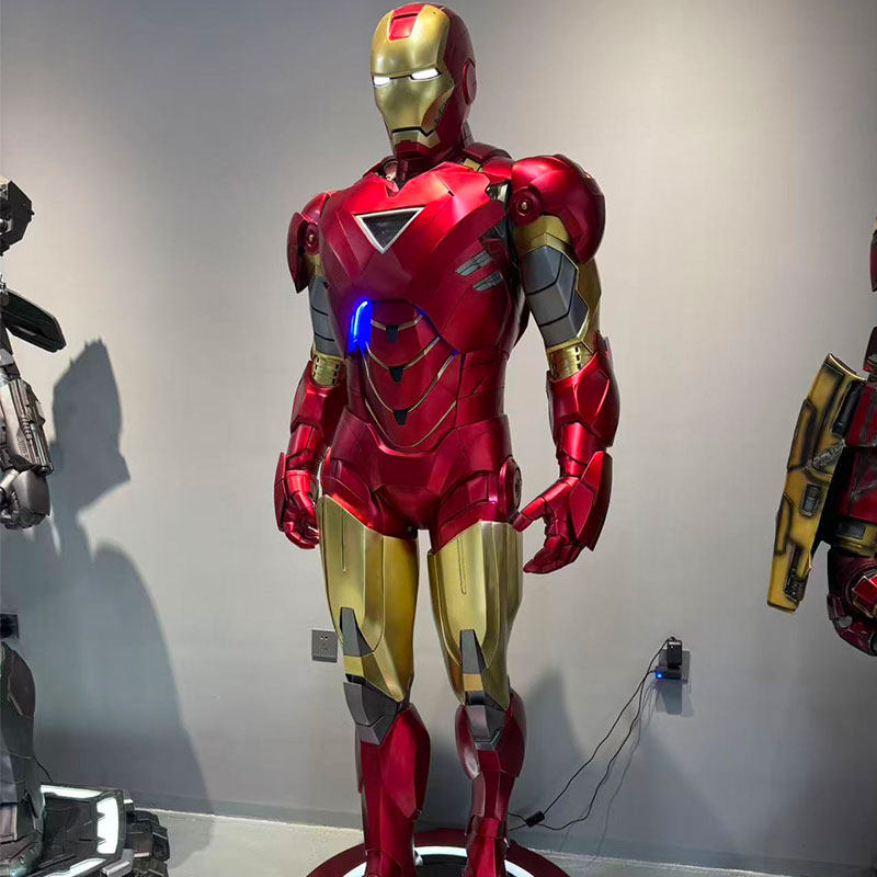 马克7漫威钢铁侠NK6全身1比1模型雕塑装饰酒店电影院Nk85大摆件