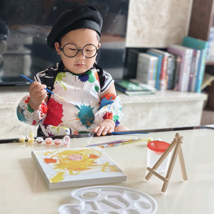 儿童画家演出服幼儿园职业扮演小画家表演服舞台过家家服装道具新