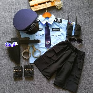 六一儿童角色扮演衣服黑猫警长警察演出服幼儿园小交警表演服装夏