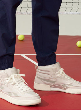 Reebok锐步Club C 85 W+ MID男女经典复古运动休闲网球风高帮板鞋
