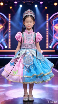 快乐阳光2026新疆哈萨克族花一样小古丽听见喀什阿不旦演出服出租
