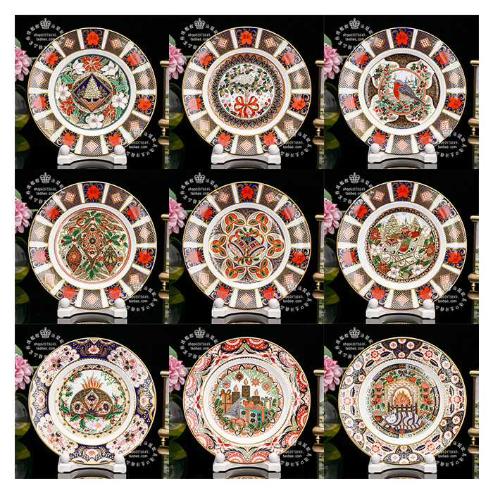 英国裝飾骨瓷盘歐式居家商務禮物