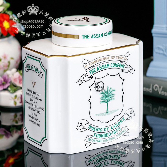 英国RoyalWorcester骨瓷茶叶罐