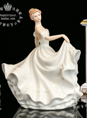 leonardo少女居家陶瓷电视柜摆件