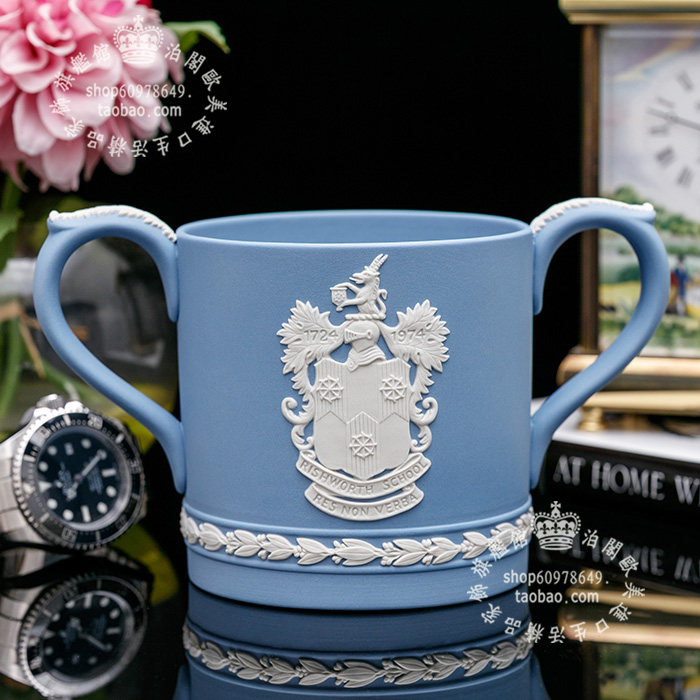 英国Wedgwood陶瓷浮雕手工馬克杯