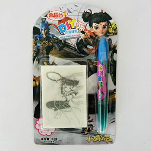 金稻谷23g哪吒创意DIY涂鸦糖果笔儿童绘画涂色可食用糖浆画笔