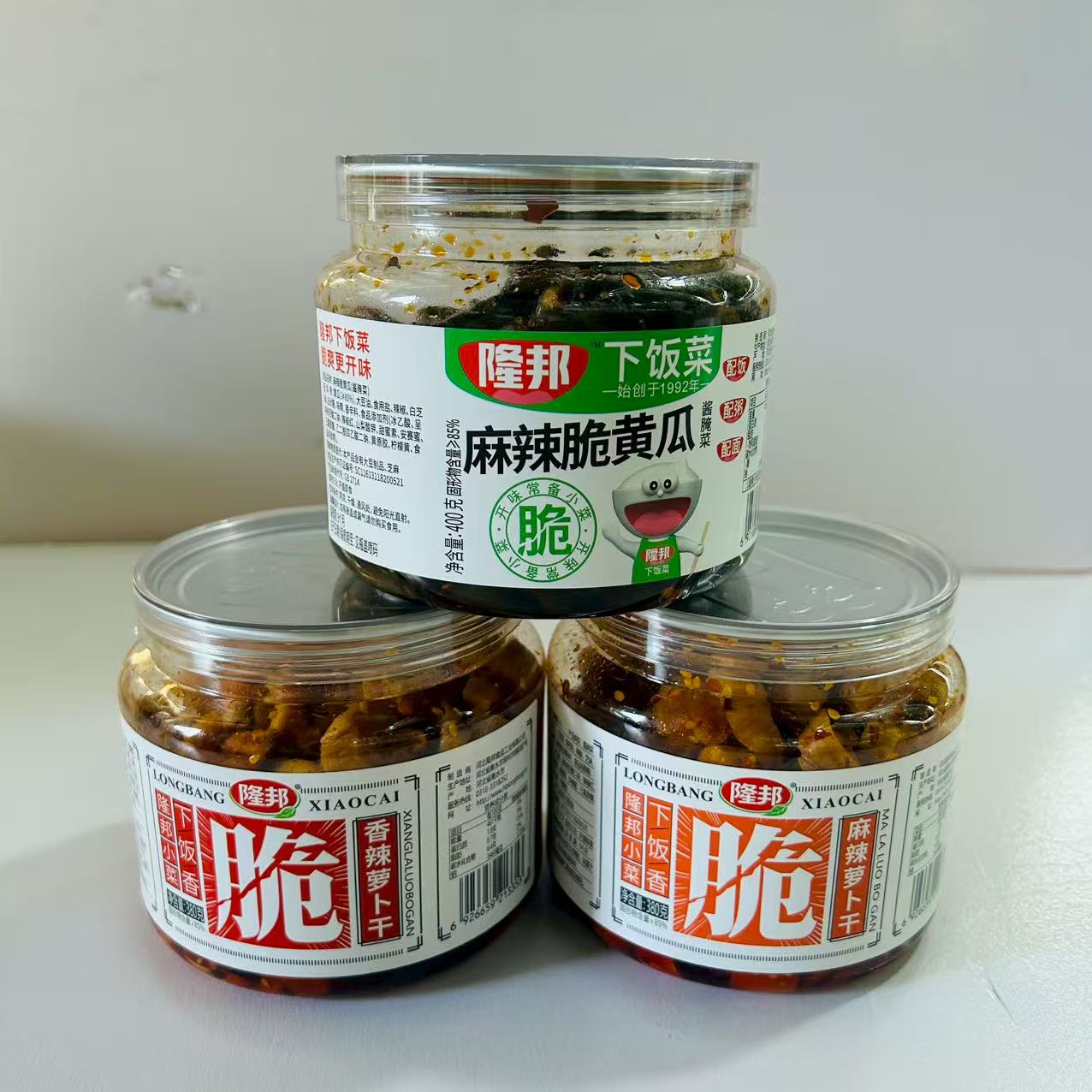 隆邦麻辣脆黄瓜萝卜干下饭菜新鲜爽口黄瓜咸菜甜辣腌制皮酱菜
