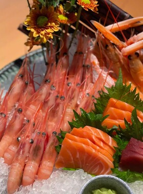 冰山黑盒甜虾 日料店同款