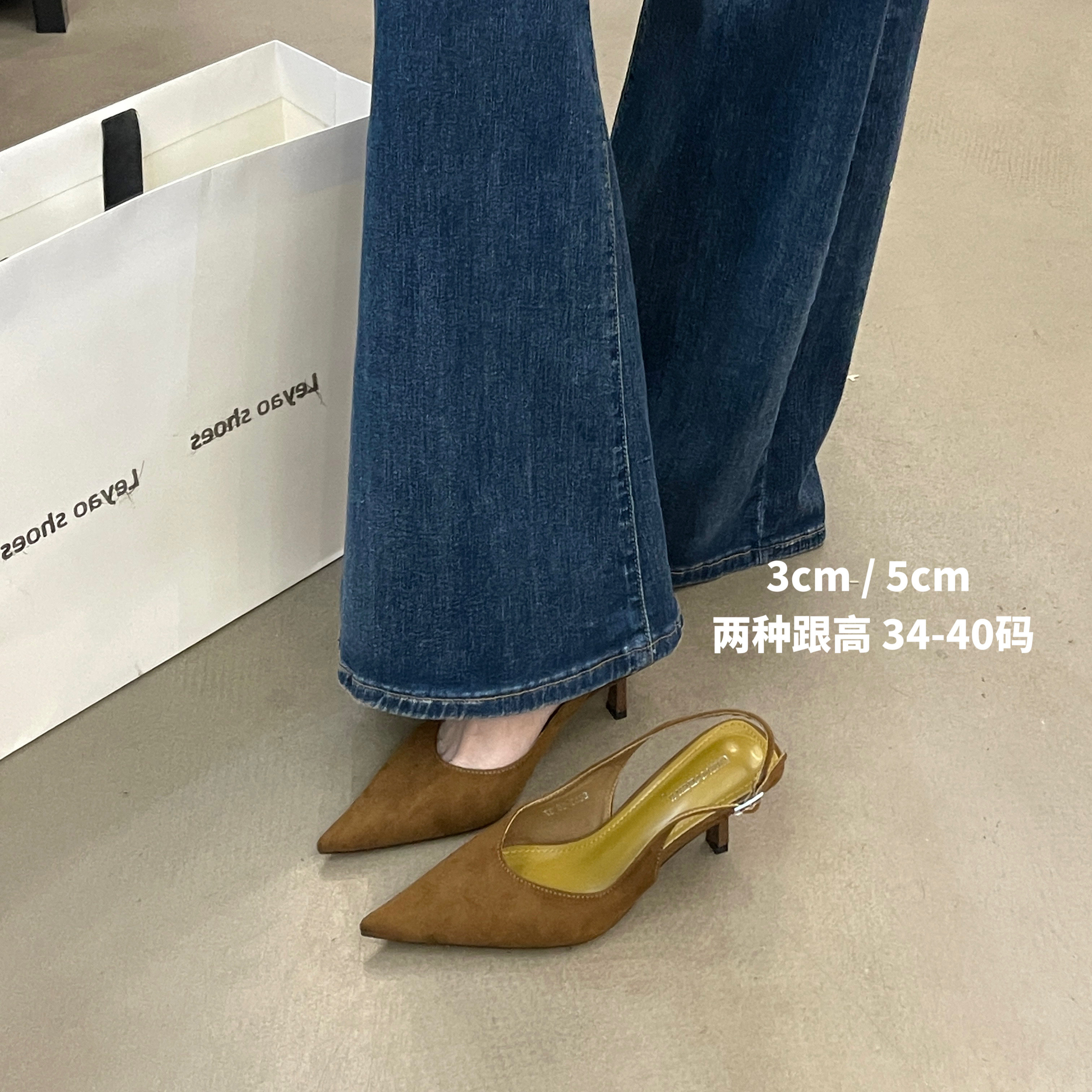 法式温柔风3cm5cm尖头细跟漆皮浅口玛丽珍鞋气质通勤单鞋34码女鞋