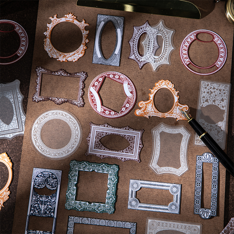 美好的一天旧梦叙事系列边框贴纸