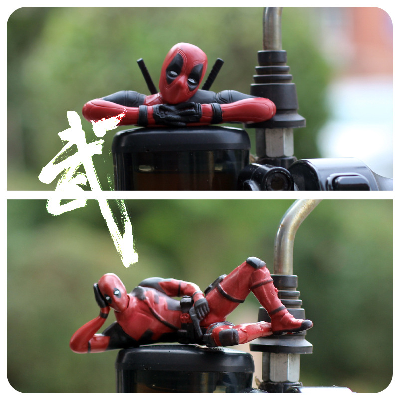 死侍电瓶电动车载摩托机车装饰品小配件挂件摆件汽车内饰玩偶