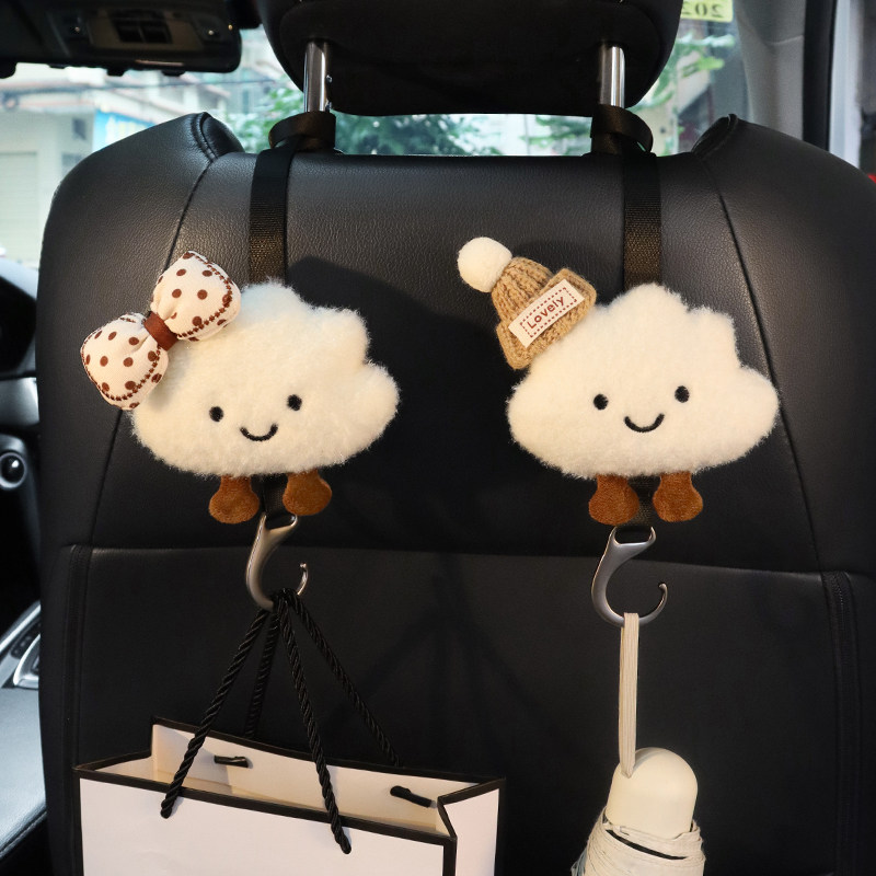 创意云朵汽车座椅后背车载挂钩车用后排多功能后座雨伞收纳置物钩,汽车用品/电子/清洗/改装,车用挂钩,淘宝优惠券,粉丝福利购,淘宝优惠卷