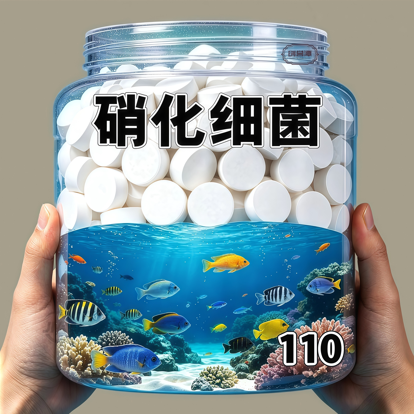 硝化细菌鱼缸用净水剂养鱼净化水质稳定剂分解鱼粪消化浓缩活菌液