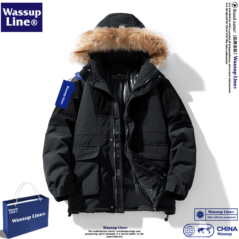 WASSUPLine加厚冬季男士棉衣