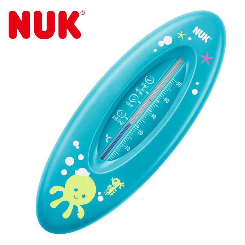 德国NUK进口新生婴儿洗澡温度计宝宝沐浴水温计医院家用无水银