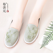 春秋新款 汉服国风民族风单鞋 女士老北京布鞋 女千层底刺绣复古中式