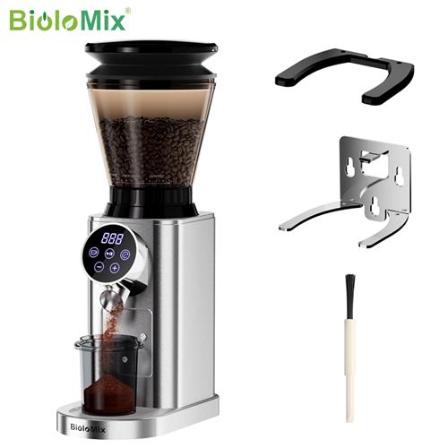 BioloMix不锈钢锥盘咖啡研磨机磨豆机磨粉机Burr coffee grinder