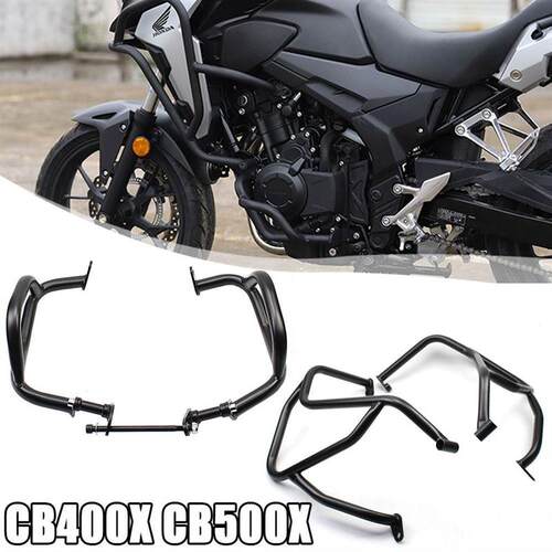 适用本田CB400X保险杠全包围前护杠改装拉力护杠CB500X防摔杠