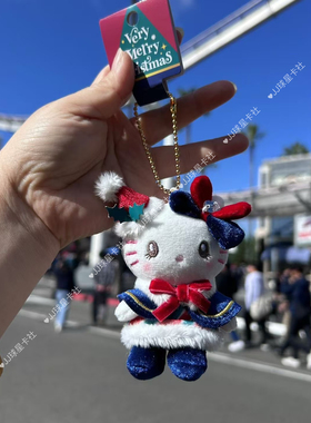 现货 日本大阪环球影城USJ圣诞限定kitty 史努比 moppy挂件玩偶