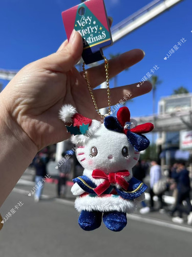 现货 日本大阪环球影城USJ圣诞限定kitty 史努比 moppy挂件玩偶
