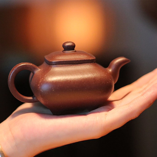 四季 茶人专用器 沫 文人雅器全手工小传炉小品紫砂壶原矿紫泥调砂