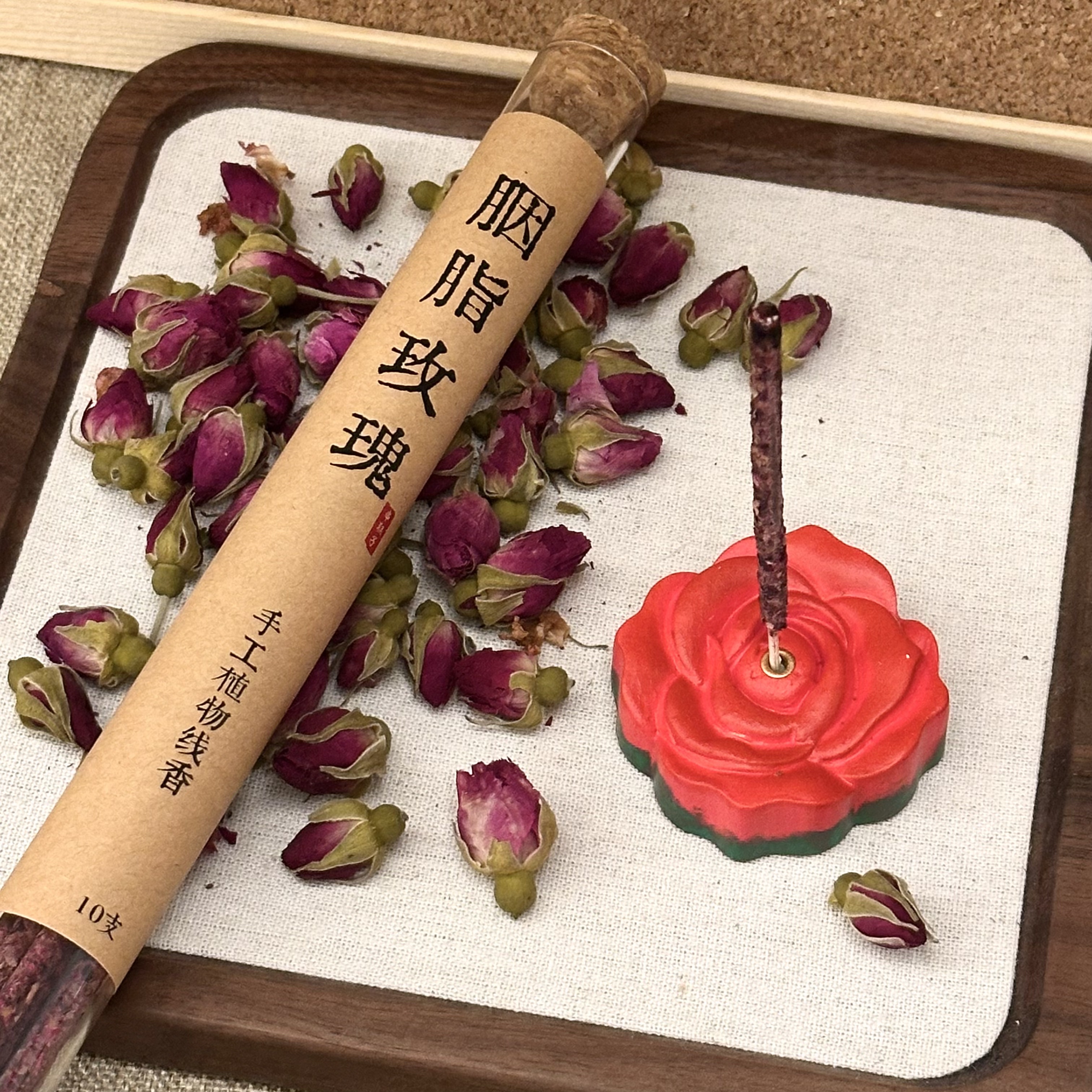 【玫瑰花线香】胭脂玫瑰线香天然线香
