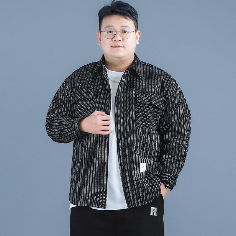 大码男士翻领夹克外套男春秋连帽薄款宽松休闲加肥加大胖男生男装,男装,夹克,淘宝优惠券,粉丝福利购,淘宝优惠卷