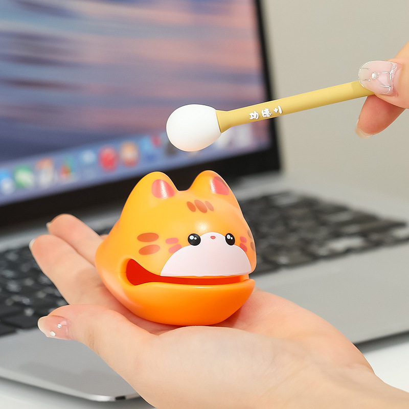 小木鱼敲可爱办公室桌面小摆件工作学习解压搞怪小玩意送女生朋友