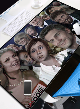 美国末日2鼠标垫The Last of Us最后生还者超大号动漫滑鼠键盘垫