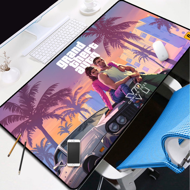 GTA6VI侠盗飞车鼠标垫Grand Theft Auto VI电竞游戏周边键盘桌垫