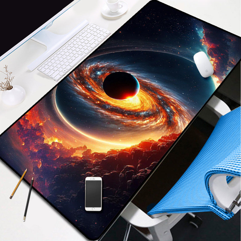 Black Hole黑洞鼠标垫超大时空曲率科学实验室探索奥秘键盘垫桌垫